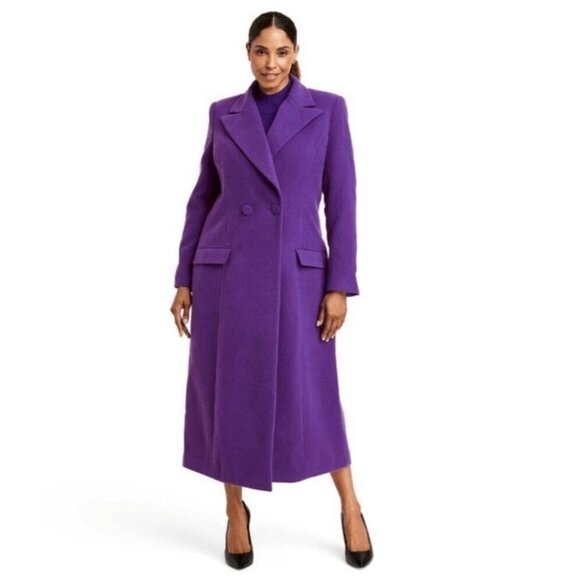 Sergio Hudson Purple Coat - Picture 1 of 10